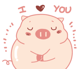 Fat Pig but Extremely Lovable sticker #14837066