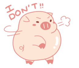 Cute Lovely Pink Pig of The Busy Days sticker #14837077