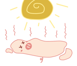 Cute Lovely Pink Pig of The Busy Days sticker #14837093