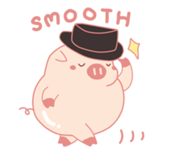 Cute Lovely Pink Pig of The Busy Days sticker #14837105