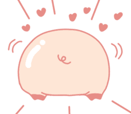 Adorable Chubby Pink Pig in Busy Tasks sticker #14837454