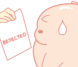 Adorable Chubby Pink Pig in Busy Tasks sticker #14837460