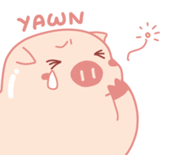 Adorable Chubby Pink Pig in Busy Tasks sticker #14837464