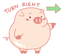 Adorable Chubby Pink Pig in Busy Tasks sticker #14837473
