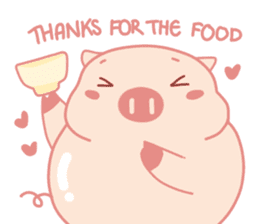 Adorable Chubby Pink Pig in Busy Tasks sticker #14837493
