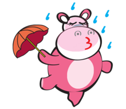 Rolled and Healty Hippo sticker #14837566