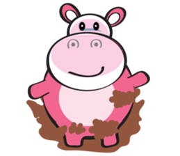 Rolled and Healty Hippo sticker #14837567