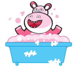 Rolled and Healty Hippo sticker #14837568