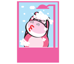 Rolled and Healty Hippo sticker #14837569