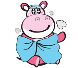 Rolled and Healty Hippo sticker #14837570