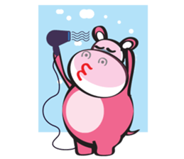 Rolled and Healty Hippo sticker #14837571