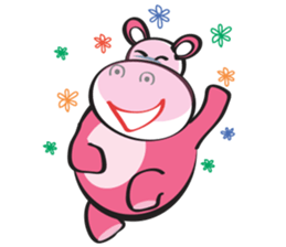 Rolled and Healty Hippo sticker #14837572