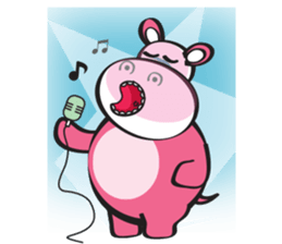 Rolled and Healty Hippo sticker #14837573