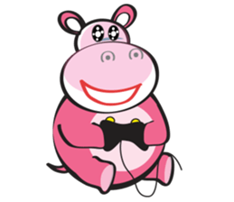Rolled and Healty Hippo sticker #14837574
