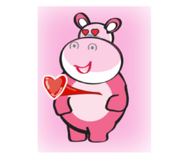 Rolled and Healty Hippo sticker #14837575