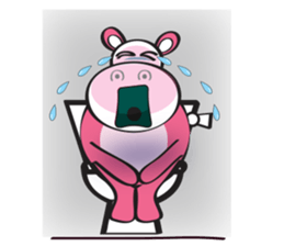 Rolled and Healty Hippo sticker #14837577