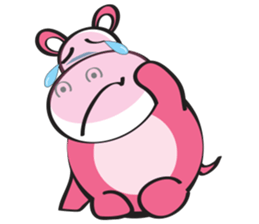 Rolled and Healty Hippo sticker #14837578