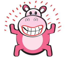 Rolled and Healty Hippo sticker #14837579