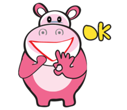 Rolled and Healty Hippo sticker #14837580