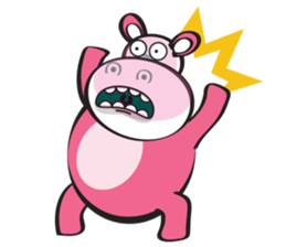 Rolled and Healty Hippo sticker #14837581