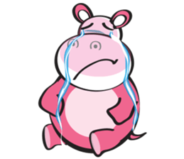 Rolled and Healty Hippo sticker #14837582