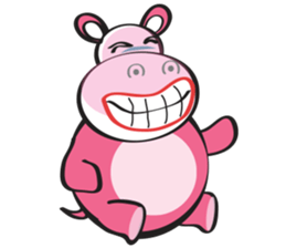 Rolled and Healty Hippo sticker #14837584