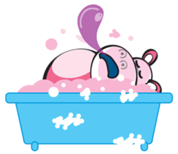 Rolled and Healty Hippo sticker #14837587