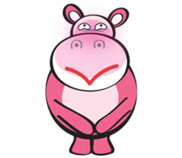 Rolled and Healty Hippo sticker #14837592