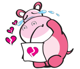 Rolled and Healty Hippo sticker #14837594