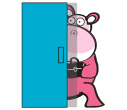 Rolled and Healty Hippo sticker #14837597