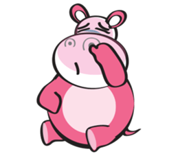 Rolled and Healty Hippo sticker #14837598