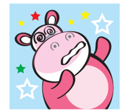 Rolled and Healty Hippo sticker #14837600