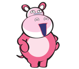 Rolled and Healty Hippo sticker #14837602