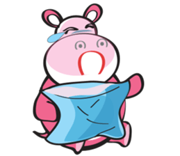 Rolled and Healty Hippo sticker #14837604