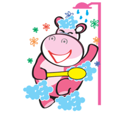 Rolled and Healty Hippo sticker #14837605