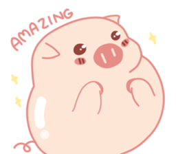 Adorable Chubby Pink Pigs and Friends sticker #14837719