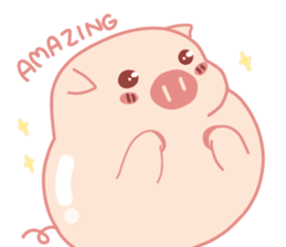 Adorable Chubby Pink Pigs and Friends sticker #14837719