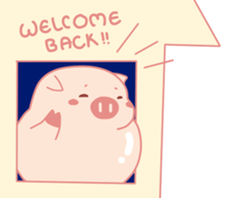 Adorable Chubby Pink Pigs and Friends sticker #14837721