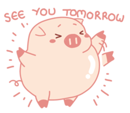 Adorable Chubby Pink Pigs and Friends sticker #14837722