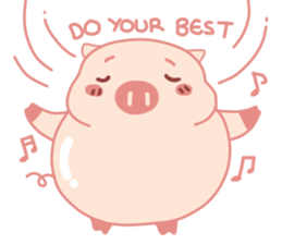 Adorable Chubby Pink Pigs and Friends sticker #14837726