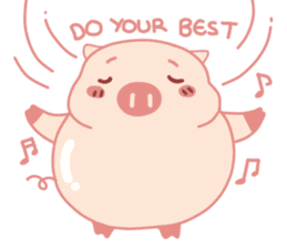 Adorable Chubby Pink Pigs and Friends sticker #14837726
