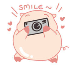 Adorable Chubby Pink Pigs and Friends sticker #14837727