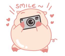 Adorable Chubby Pink Pigs and Friends sticker #14837727