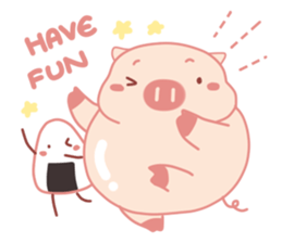 Adorable Chubby Pink Pigs and Friends sticker #14837728