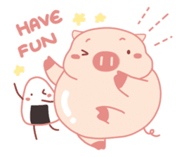 Adorable Chubby Pink Pigs and Friends sticker #14837728