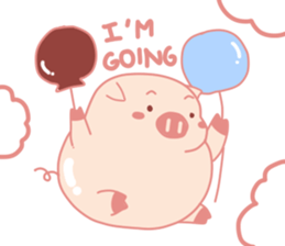 Adorable Chubby Pink Pigs and Friends sticker #14837730