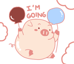 Adorable Chubby Pink Pigs and Friends sticker #14837730