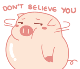 Adorable Chubby Pink Pigs and Friends sticker #14837732