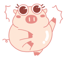 Adorable Chubby Pink Pigs and Friends sticker #14837733