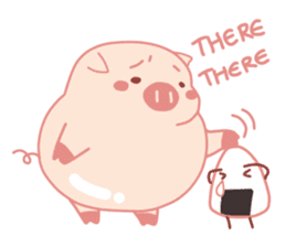 Adorable Chubby Pink Pigs and Friends sticker #14837734